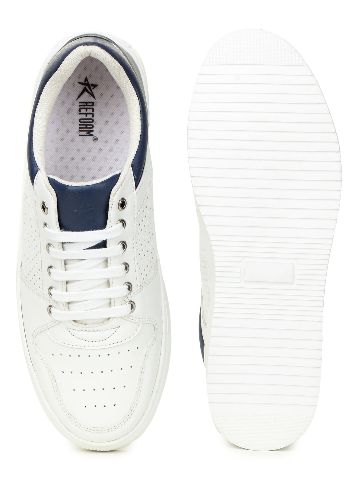 Amazon.com | FKSJLJ Faux Leather White Sneakers for Men,Breathable Fashion  Shoes, Whie Black 990, 6 UK | Fashion Sneakers